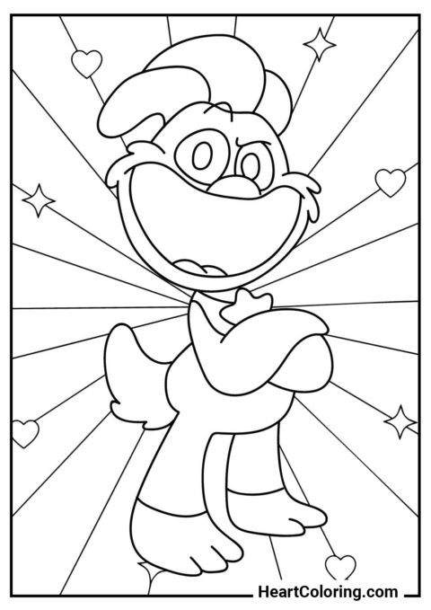 Kickin Chicken - Smiling Critters Coloring Pages