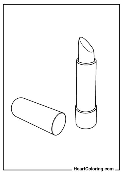 Lipstick - Makeup Coloring Pages