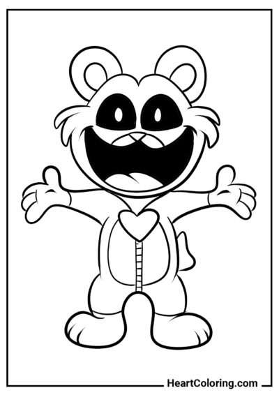 Bobby BearHug - Smiling Critters Coloring Pages