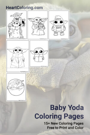 Baby Yoda Coloring Pages