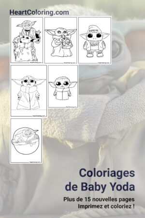 Coloriages de Baby Yoda