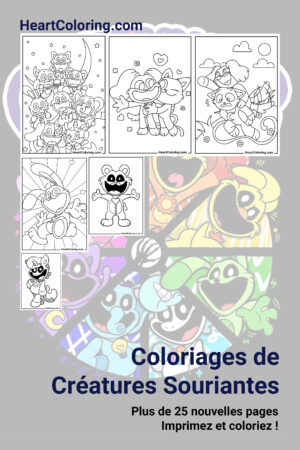 Coloriages de Créatures Souriantes