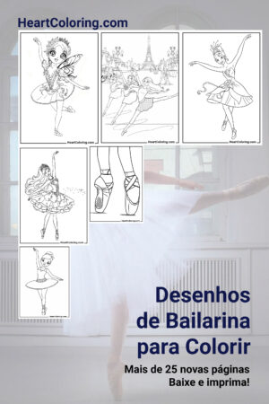 Desenhos de Bailarina para Colorir