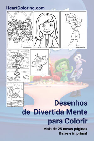 Desenhos de Divertida Mente para Colorir