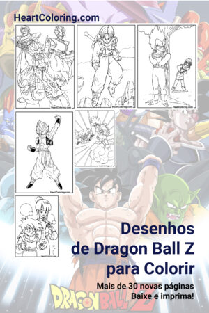 Desenhos de Dragon Ball Z para Colorir