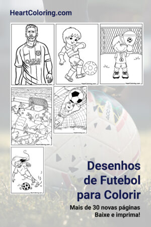 Desenhos de Futebol para Colorir