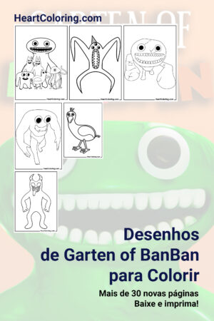 Desenhos de Garten of BanBan para Colorir