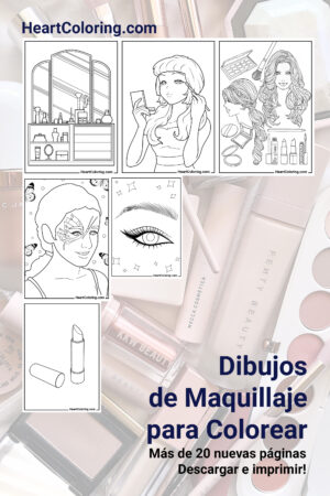 Dibujos de Maquillaje para Colorear