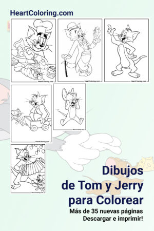 Dibujos de Tom y Jerry para Colorear