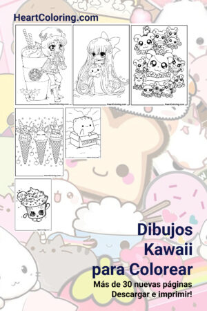 Dibujos Kawaii para Colorear