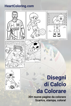 Disegni di Calcio da Colorare