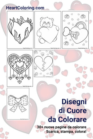 Disegni di Cuore da Colorare