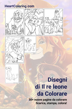 Disegni di Il re leone da Colorare