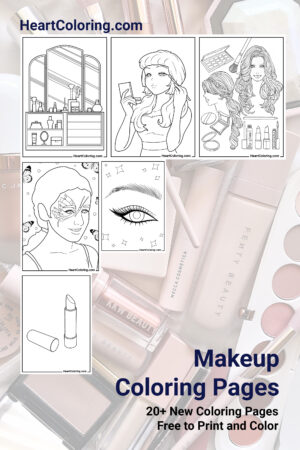 Makeup Coloring Pages