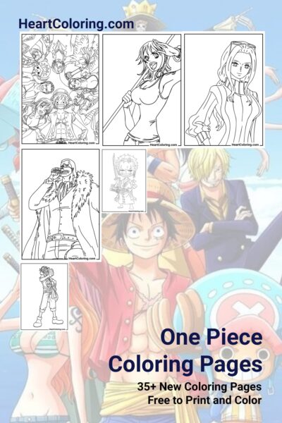 Anime and Manga Coloring Pages - print for free on A4 | HeartColoring