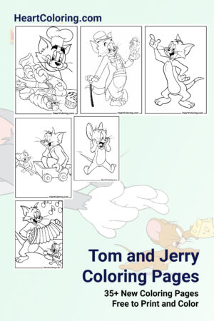 Tom and Jerry Coloring Pages