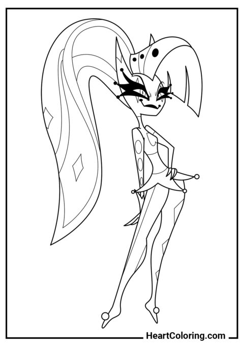 Glam - Helluva Boss Coloring Pages