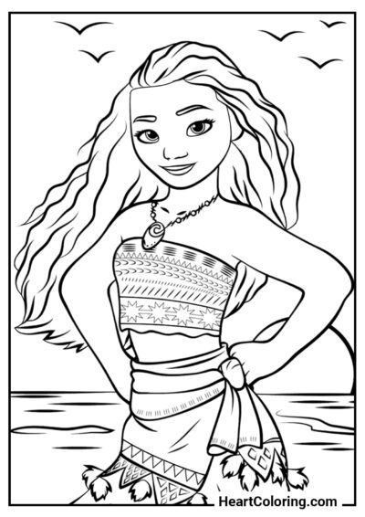 Disney Princess - Moana Coloring Pages