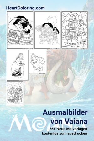 Vaiana Ausmalbilder zum Ausdrucken