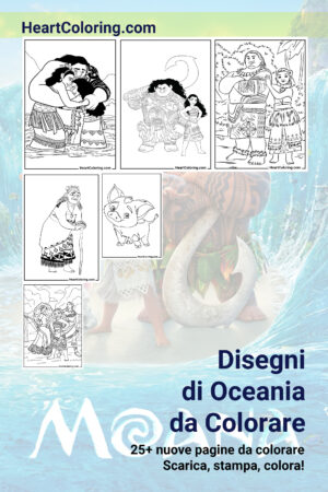 Disegni da colorare di Oceania