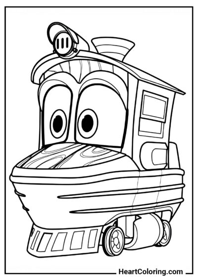 Pato - Desenhos de Robot Trains para Colorir