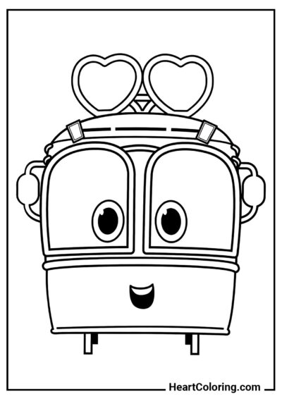 Dulce Sally - Dibujos de Robot Trains para Colorear