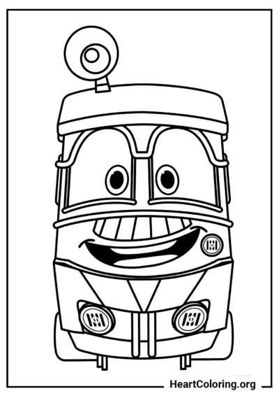 Jeffrey - Dibujos de Robot Trains para Colorear