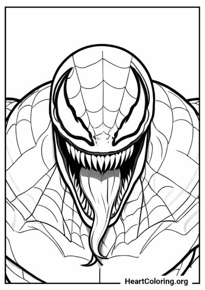 Simbionte - Dibujos de Venom para Colorear