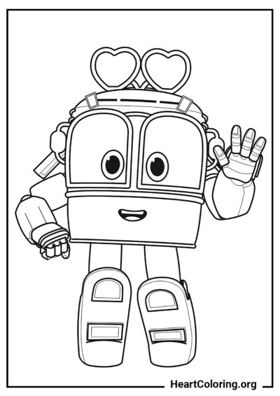 Linda Sally - Dibujos de Robot Trains para Colorear