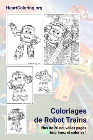 Coloriages de Robot Trains