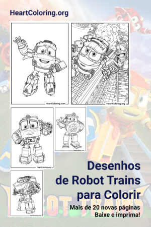 Desenhos de Robot Trains para Colorir