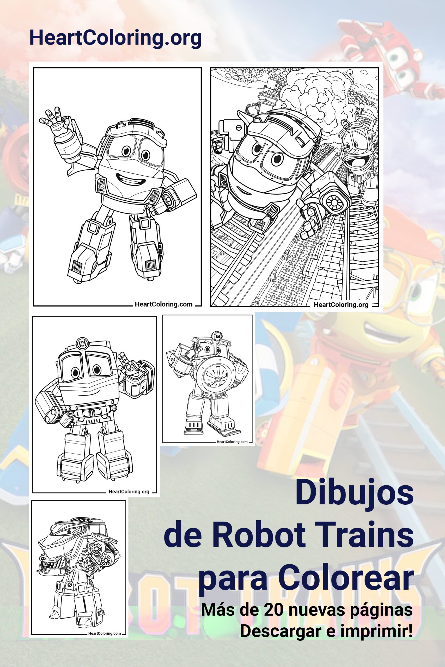 Dibujos de Robot Trains para Colorear | Imprime Gratis dibujos-de-robot-trains-para-colorear-imprime-gratis