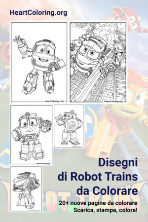 Disegni di Robot Trains da Colorare