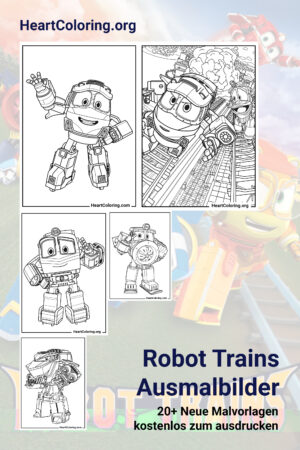 Robot Trains Ausmalbilder