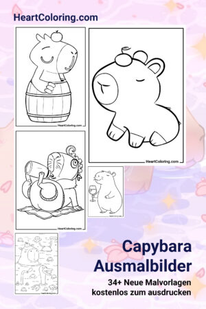 Capybara Ausmalbilder