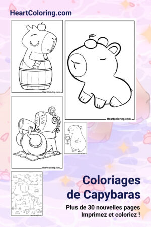 Coloriages de Capybaras