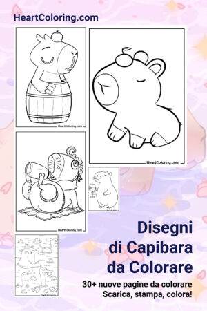 Disegni di Capibara da Colorare