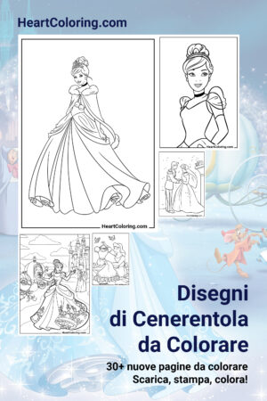 Disegni di Cenerentola da Colorare