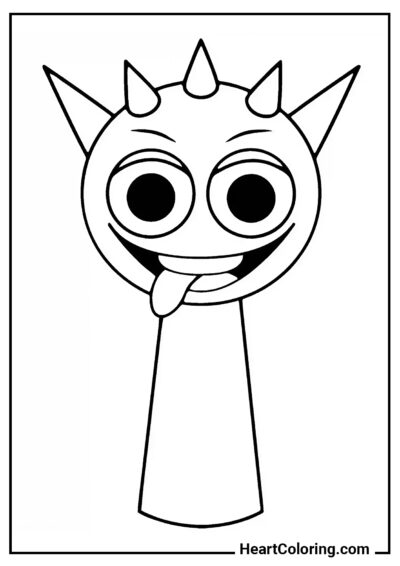 Sprunki Rouge Reddy - Coloriages Sprunki