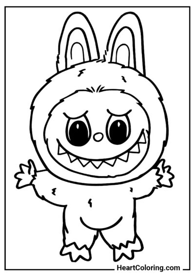 Bebê Sorridente - Desenhos do Labubu para Colorir