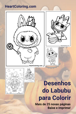 Desenhos do Labubu para Colorir