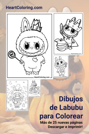 Dibujos de Labubu para Colorear
