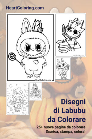 Disegni di Labubu da Colorare