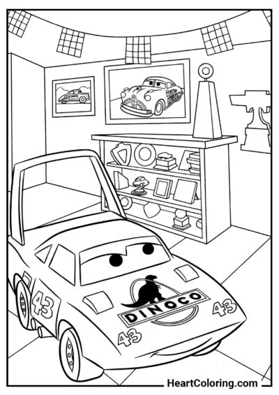 Enjoy coloring: The King in the Garage