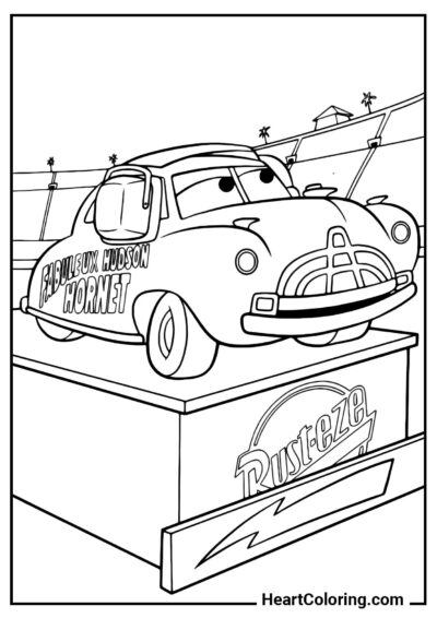 Doc Hudson as a Coach – printable page for creative fun