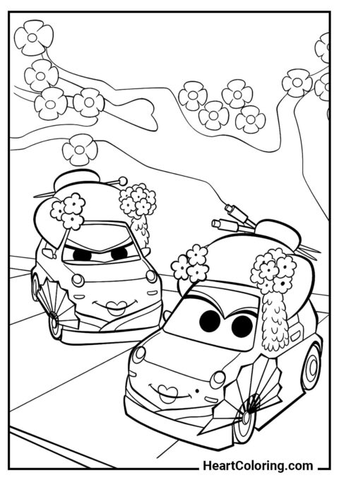 Shigeko and Tamiko – printable page for creative fun