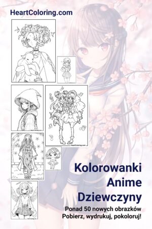 Kolorowanki Anime Dziewczyny