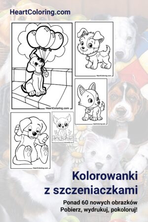 Kolorowanki Pieski i Szczeniaczki
