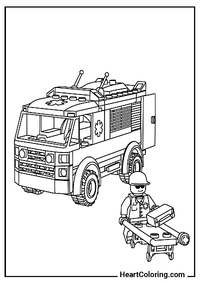 Home printable: Doctor and Ambulance