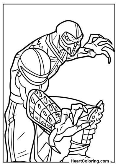 Domowa kolorowanka Reptile — format PDF